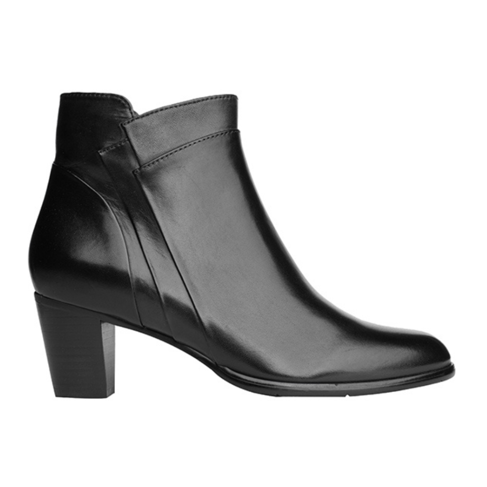 Regarde Le Ciel Sonia 137 Black/Navy/Piombo Glove Leather Bootie | Mar-Lou Shoes