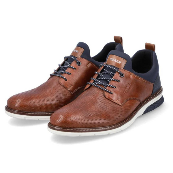 Rieker Dustin 50 Brown/Lake Leather Oxford (Men