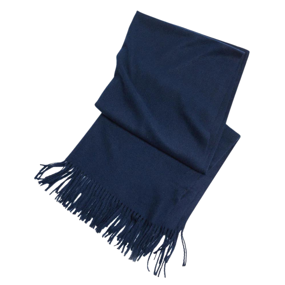 Navy cashmere scarf womens clearance