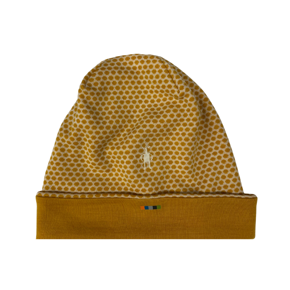 Smartwool Thermal Merino Reversible Pattern Cuffed Honey Gold Beanie (Unisex) | Mar-Lou Shoes
