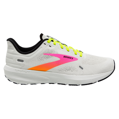 Brooks Launch 9 White/Pink/Nightlife Running Shoe (Men's) | Mar-Lou Shoes