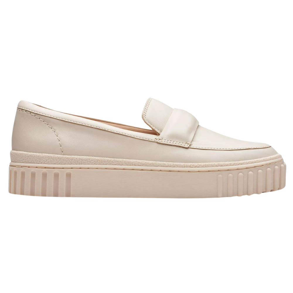 Clarks Mayhill Cove Cream Leather Loafer (Women's) | Mar-Lou Shoes