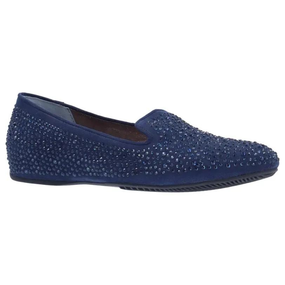J. Renee Hanuko Navy Suede Slip On Women s Mar Lou Shoes