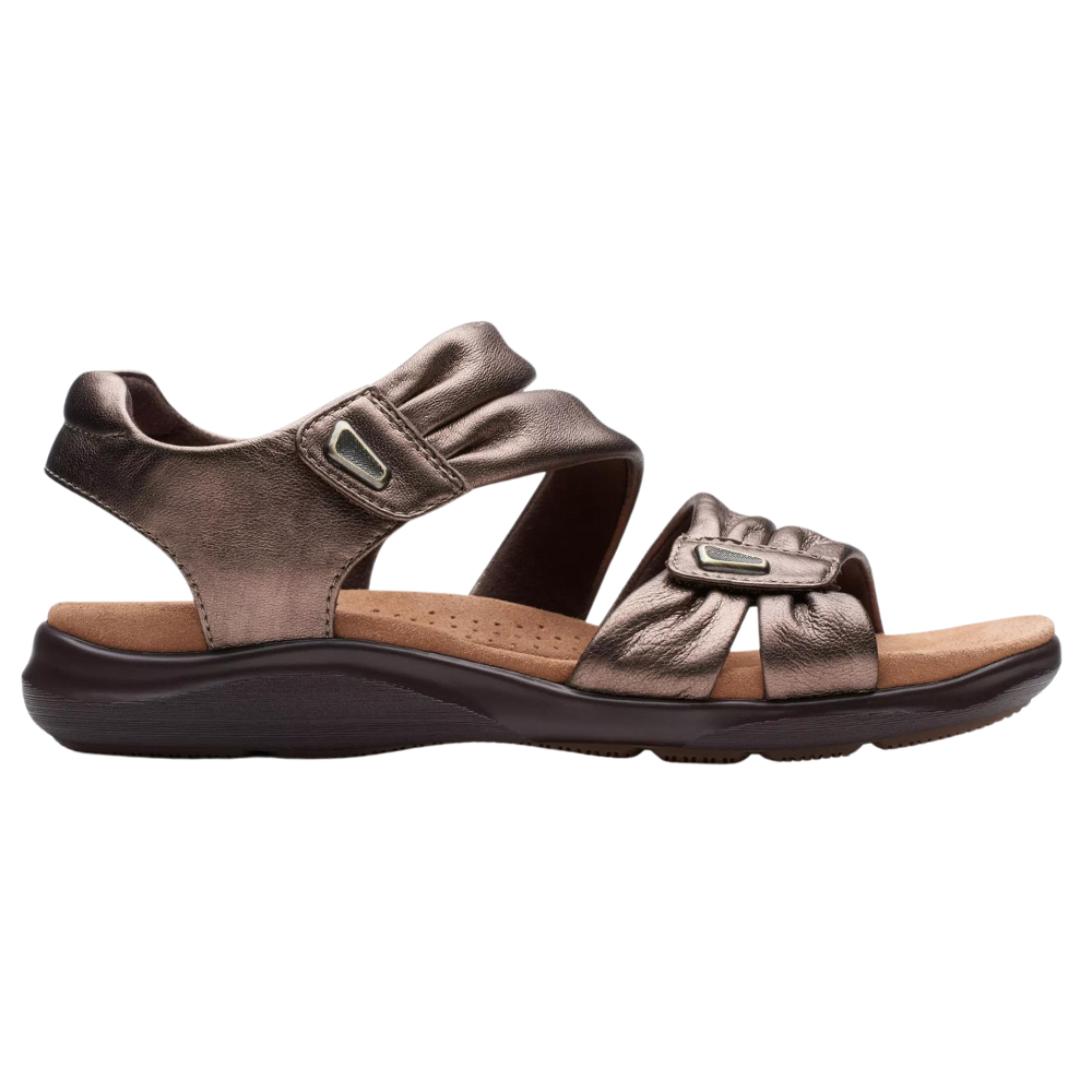 Clarks Kitly Ave Bronze Leather Sandal (Women's) | Mar-Lou Shoes