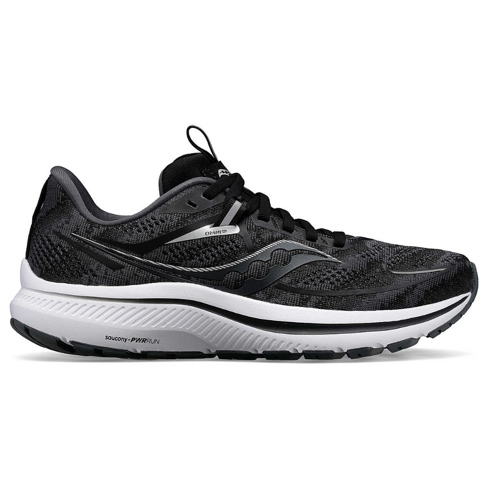 Saucony Omni 21 Black/White Running Shoe (Women's) | Mar-Lou Shoes
