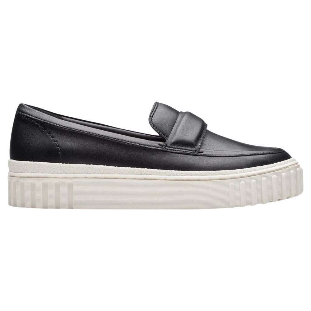 Clarks Mayhill Cove Black Leather Loafer (Women's) | Mar-Lou Shoes