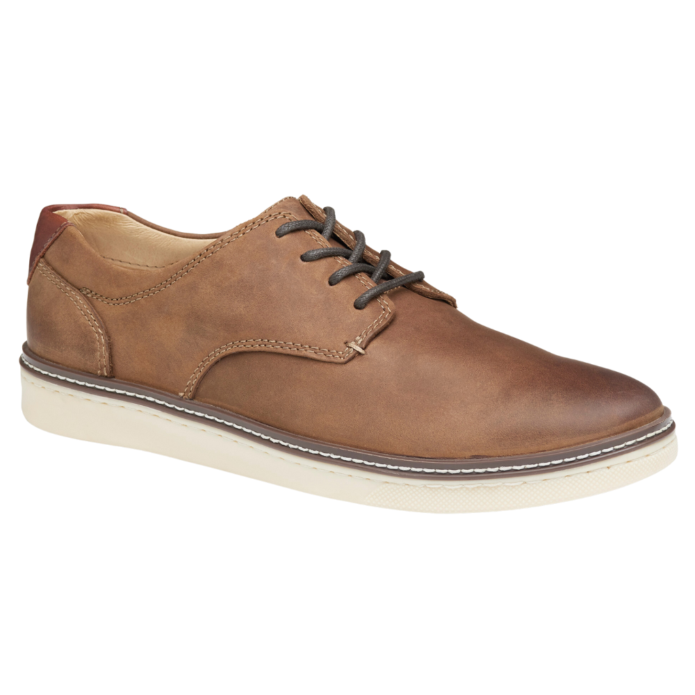 Johnston & Murphy McGuffey Plain Toe Brown Oiled Shoe (Men's) | Mar-Lou Shoes
