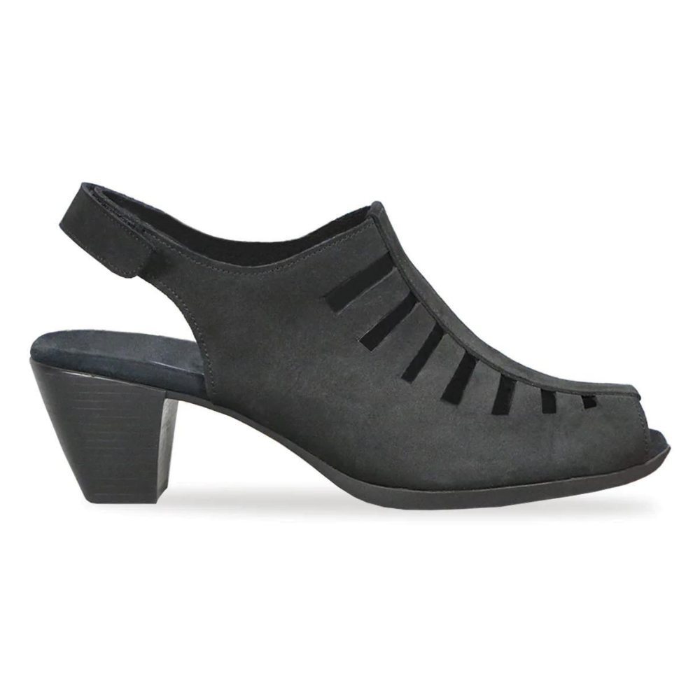 Munro Abby Black Nubuck Sandal Women s Mar Lou Shoes