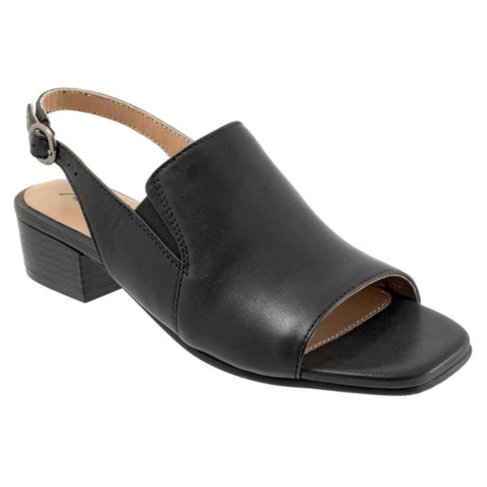 Trotters Nila Black Leather Sandal (Women's) | Mar-Lou Shoes