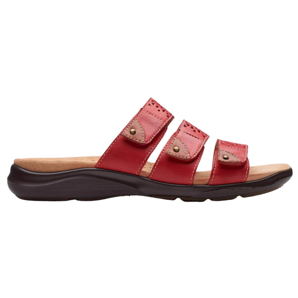 Clarks Kitly Walk Cherry Leather Sandal (Women's) | Mar-Lou Shoes