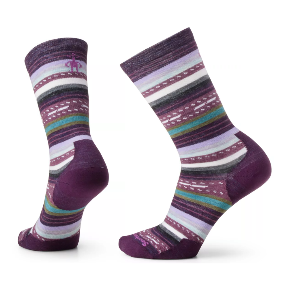 Smartwool Everyday Margarita Zero Cushion Purple Iris Crew Socks (Women's) | Mar-Lou Shoes
