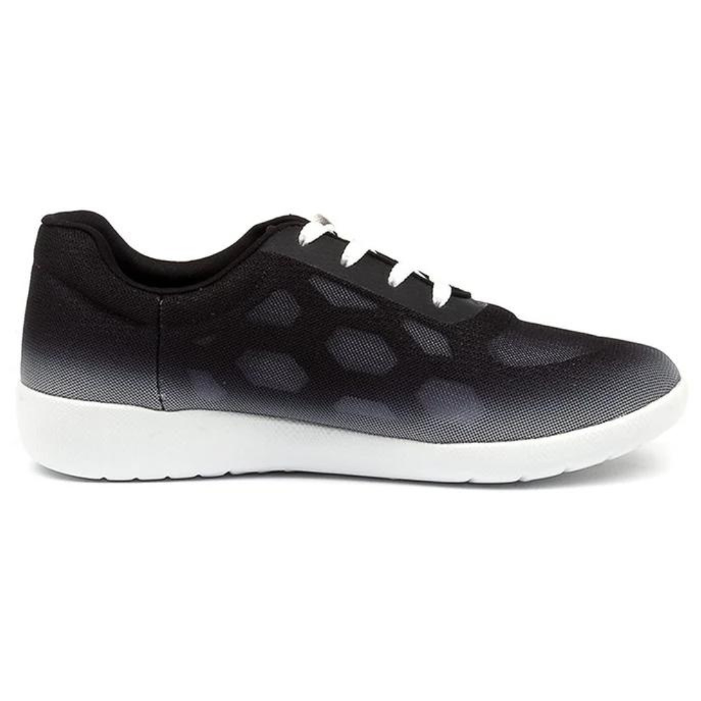 Ziera Umbria Black Ombre/White Sole Textile Sneaker (Women's) | Mar-Lou ...