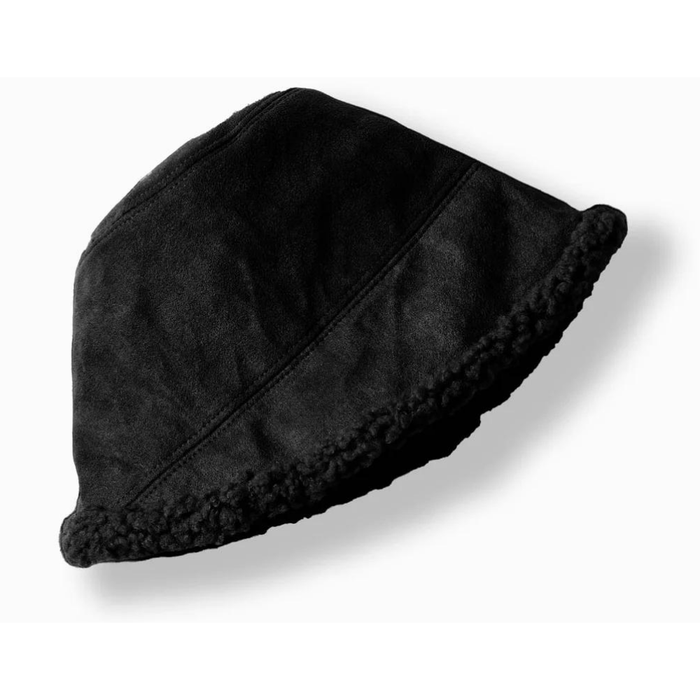 Look by M Suede Fisherman's Reversible Black Hat (Women's) | Mar-Lou Shoes