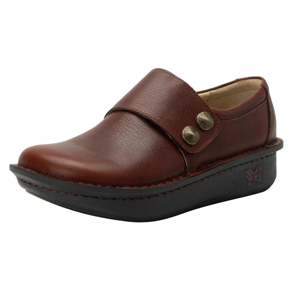 Alegria Deliah Chestnut Leather Slip-On (Women's) | Mar-Lou Shoes