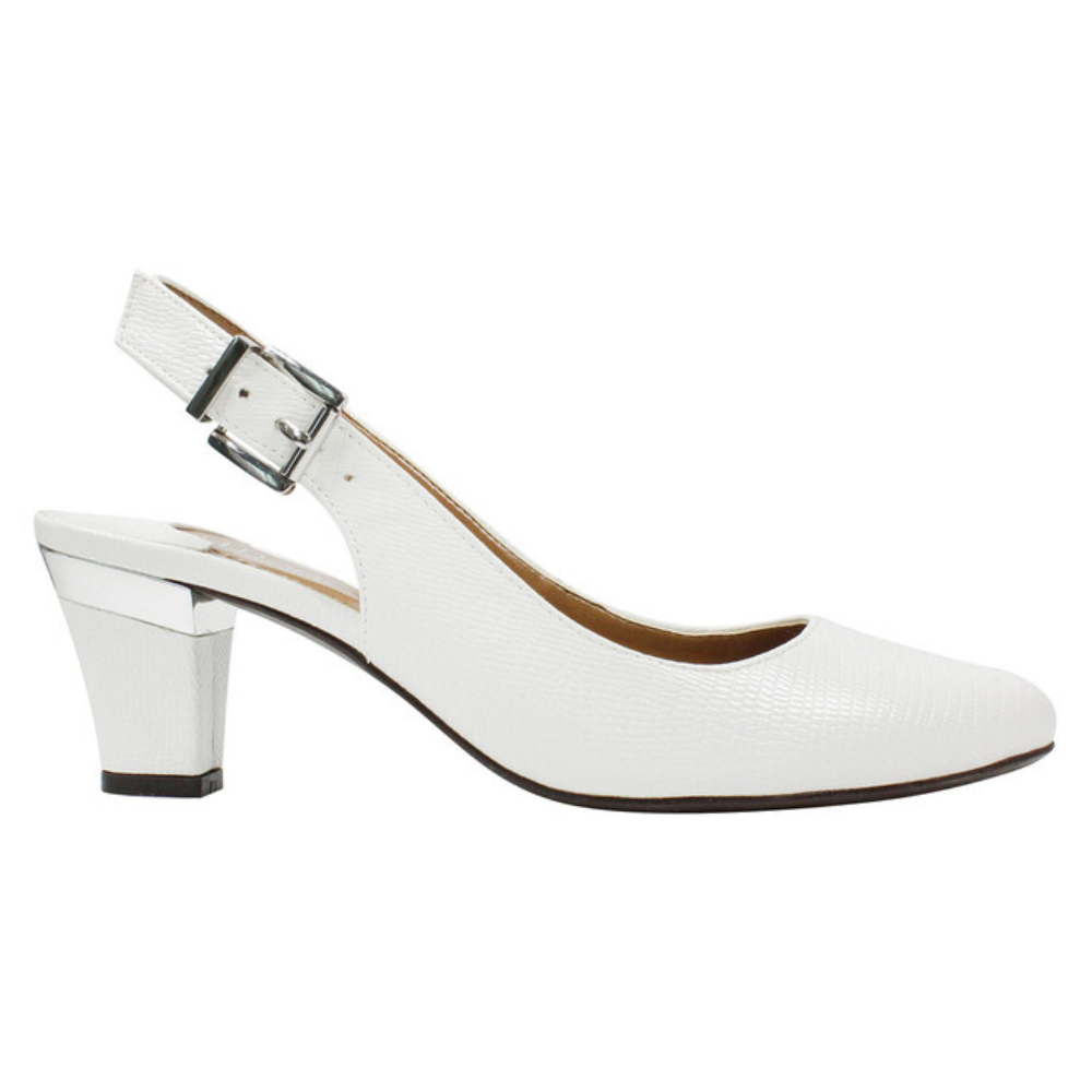 J. Renee Malree White Heel (Women's) | Mar-Lou Shoes – Mar-Lou Shoes®