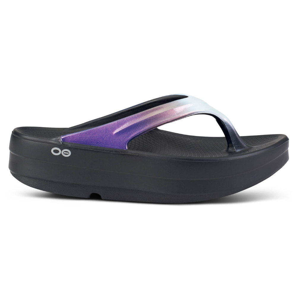 OOFOS OOmega OOlala Luxe Calypso Sandal (Unisex) | Mar-Lou Shoes