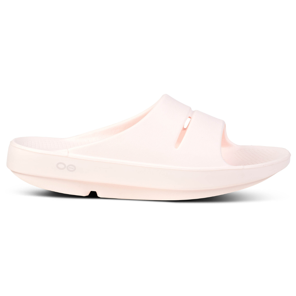 OOFOS OOahh Slide Blush Sandal (Unisex) | Mar-Lou Shoes