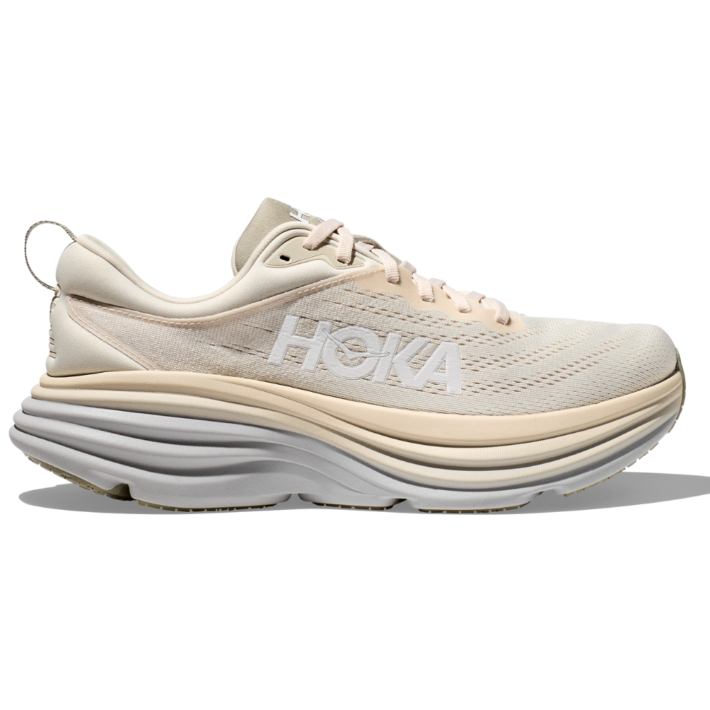 Hoka Bondi 8 Oat Milk/Barley Running Shoe (Men's) | Mar-Lou Shoes