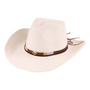 Jeanne Simmons Accessories Cowboy White Hat (Women's)