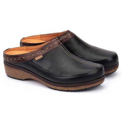 Pikolinos Granada 3922C1 Black Leather Clog (Women's) | Mar-Lou Shoes