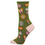 Sock Smith Hazy Daisy Crew Socks (Women's)