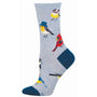 Sock Smith Bird Is the Nerd Crew Socks (Women's)