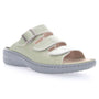 Propét Breezy Walker Slide Summer Green Leather Sandal (Women's)