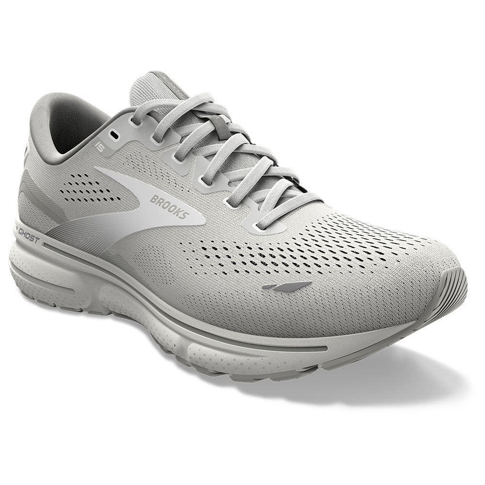 Brooks Ghost 15 Running Shoe Oyster/Alloy/White (Women's) | Mar-Lou Shoes
