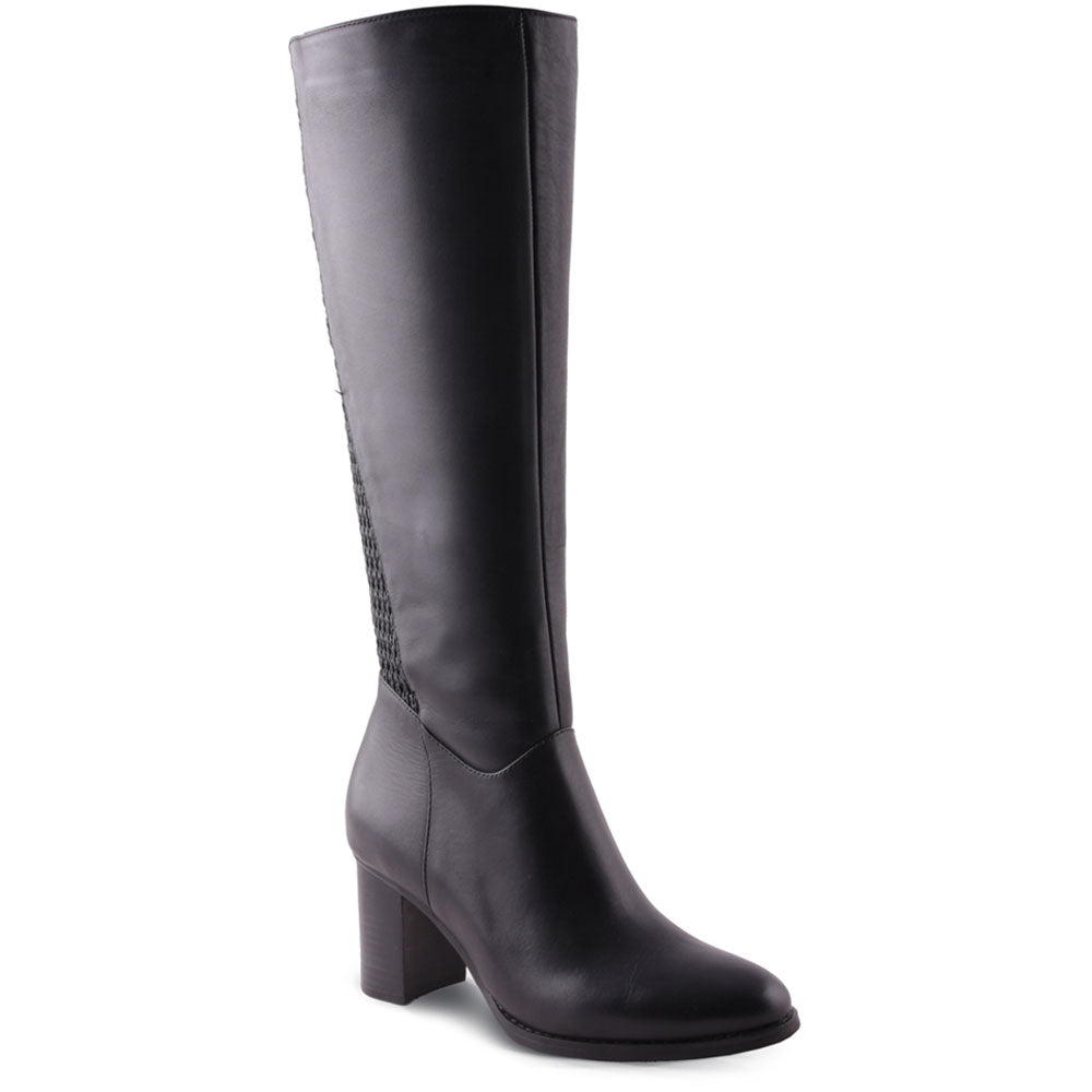 AquaDiva Tessa Waterproof Boot Black (Women's) | Mar-Lou Shoes