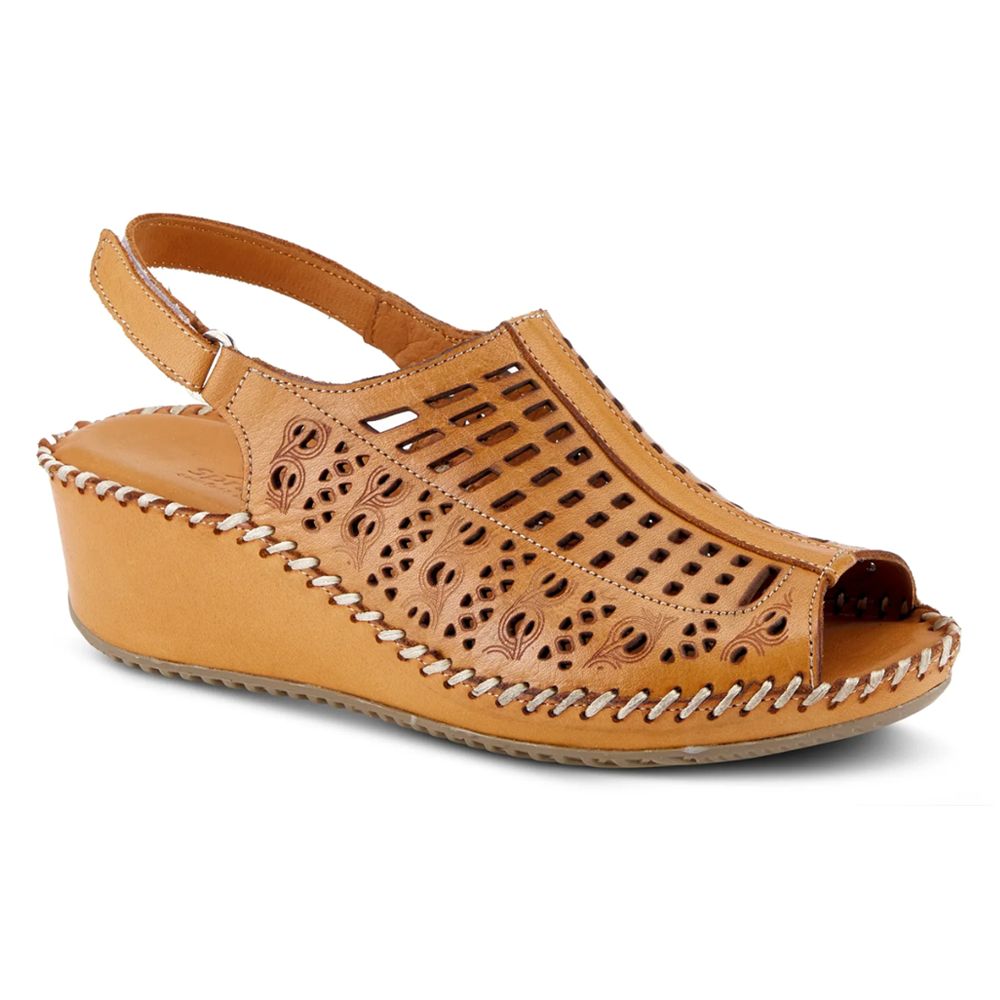 Spring Step Bohemianish Sandal Camel Leather (Women's) | Mar-Lou Shoes