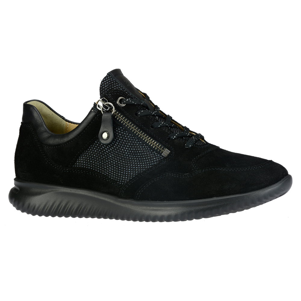 Hartjes Breeze Shoe Black Nubuck Velour (Women's) | Mar-Lou Shoes