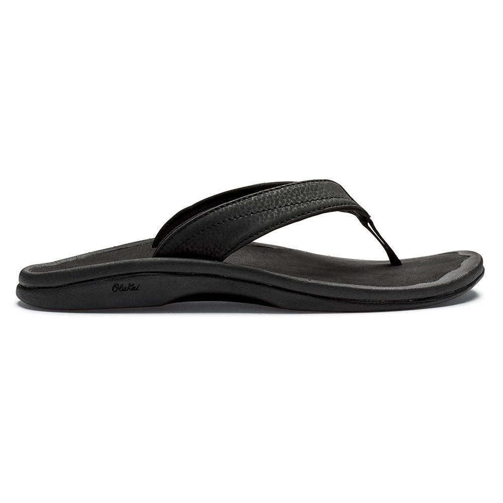 OluKai 'Ohana Flip Flop Sandal Black (Women's) | Mar-Lou Shoes