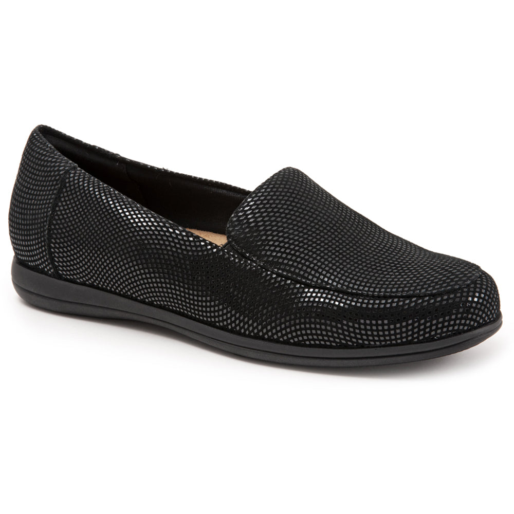 Trotters Deanna Slip-On Black Mini Dots (Women's) - M / 7 Trotters Deanna Slip-On Black Mini Dots (Women's) - M / 7