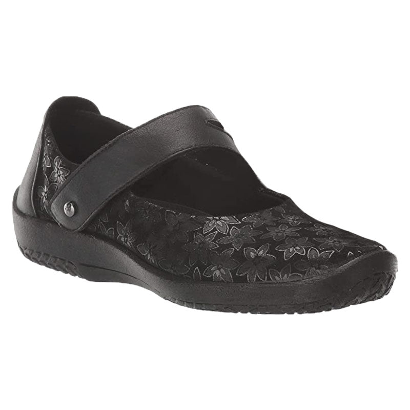 Arcopedico Cosmo Black Flower (Women's) | Mar-Lou Shoes