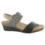 Naot Dynasty Wedge Black/Grey/Beige Sandal (Women's)