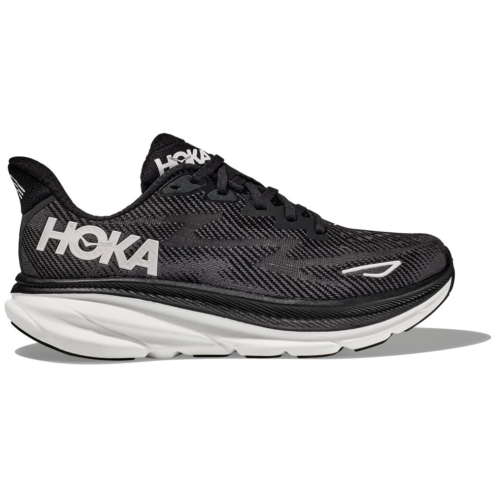 Hoka Clifton 9 Running Shoe Black/White (Men's) | Mar-Lou Shoes
