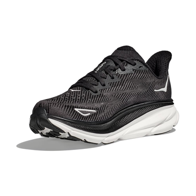 Hoka Clifton 9 Running Shoe Black/White (Men's) | Mar-Lou Shoes