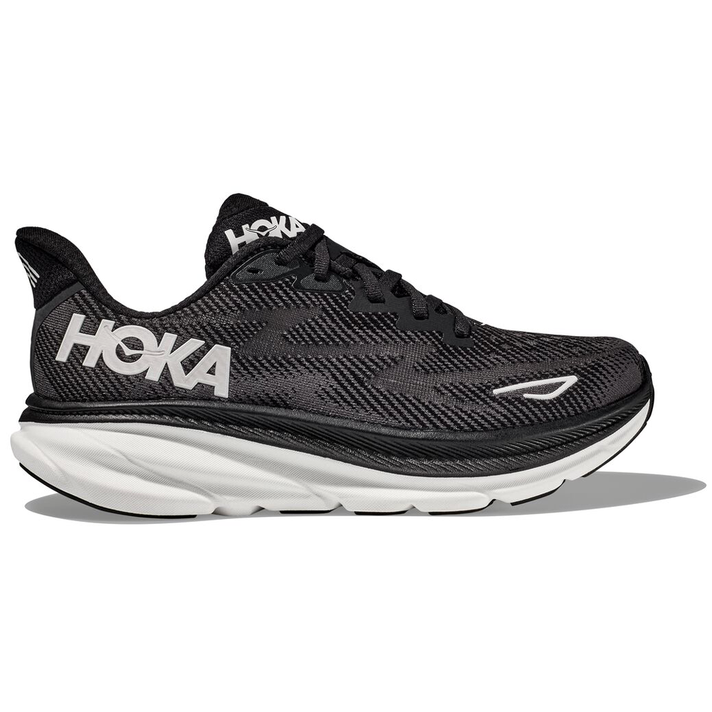 Hoka Clifton 9 Running Shoe Black/White (Women's) | Mar-Lou Shoes