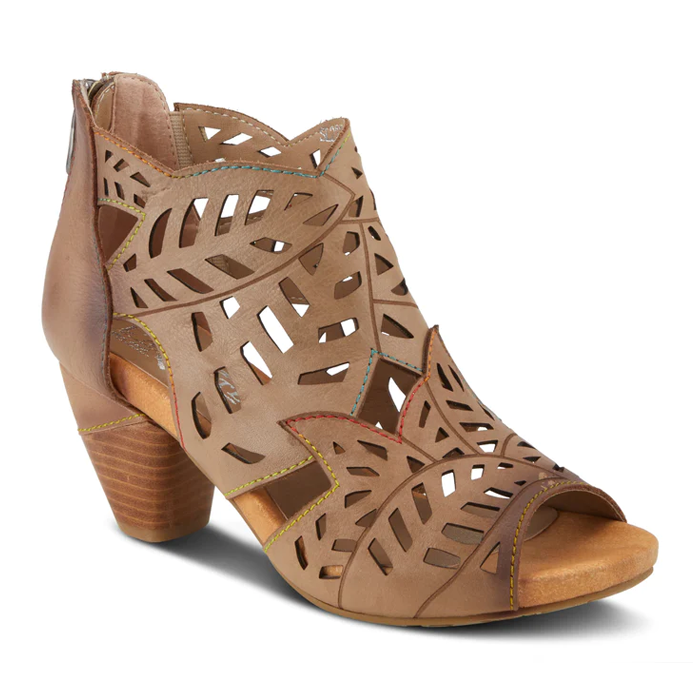 L'Artiste By Spring Step Icon Shootie Tan Leather (Women's) | Mar-Lou Shoes
