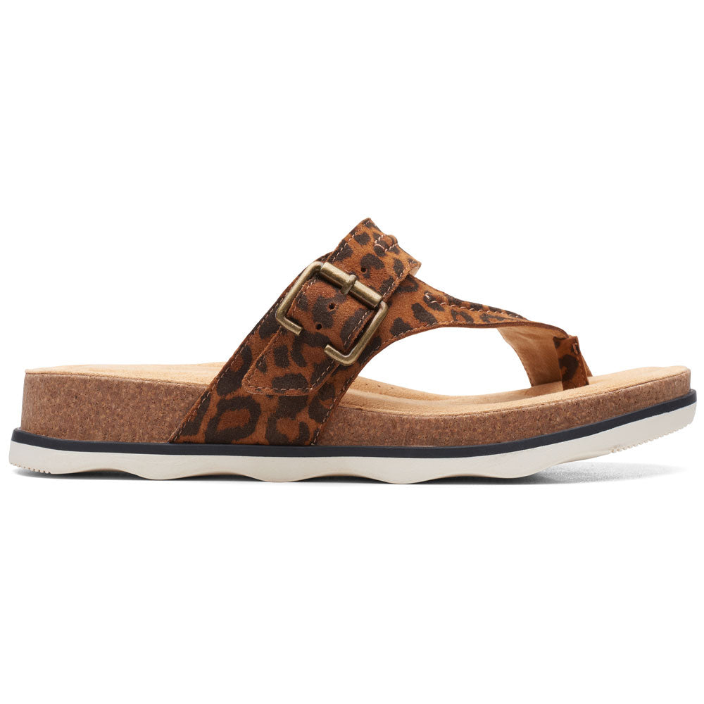 Clarks Brynn Madi Sandal Leopard Leather (Women's) | Mar-Lou Shoes
