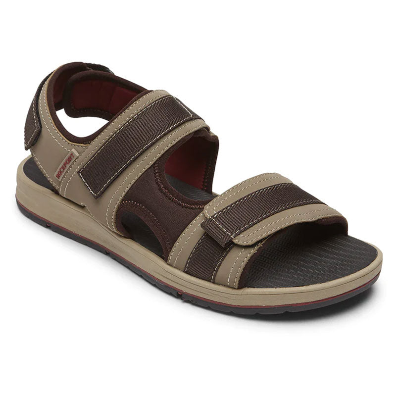 Bay Sport 3 Strap Sandal Tan | Mar-Lou Shoes