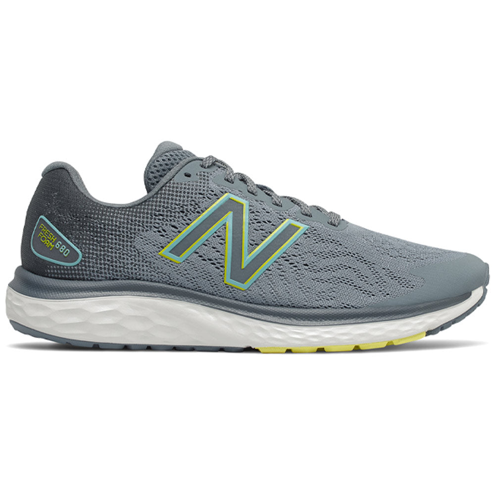 New Balance Fresh Foam 680v7 Sneaker Ocean Grey With Pale Blue And First Light (Men's) | Mar-Lou Shoes
