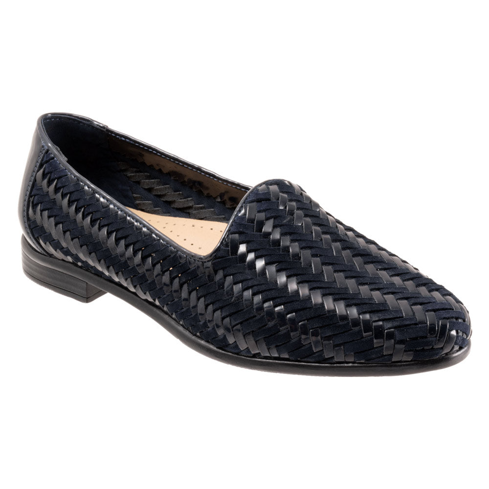 Trotters Liz III Slip-On Navy/Navy Patent (Women's) | Mar-Lou Shoes