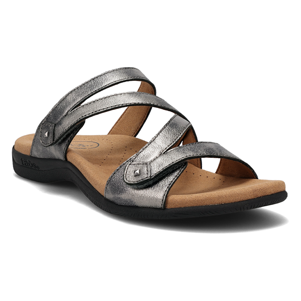 Taos Double U Sandal Pewter (Women's) | Mar-Lou Shoes
