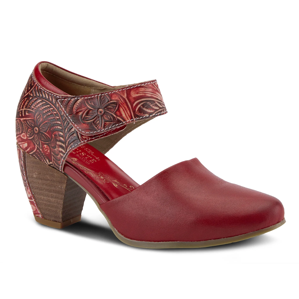 L'Artiste By Spring Step Toolie Red Leather (Women's) | Mar-Lou Shoes