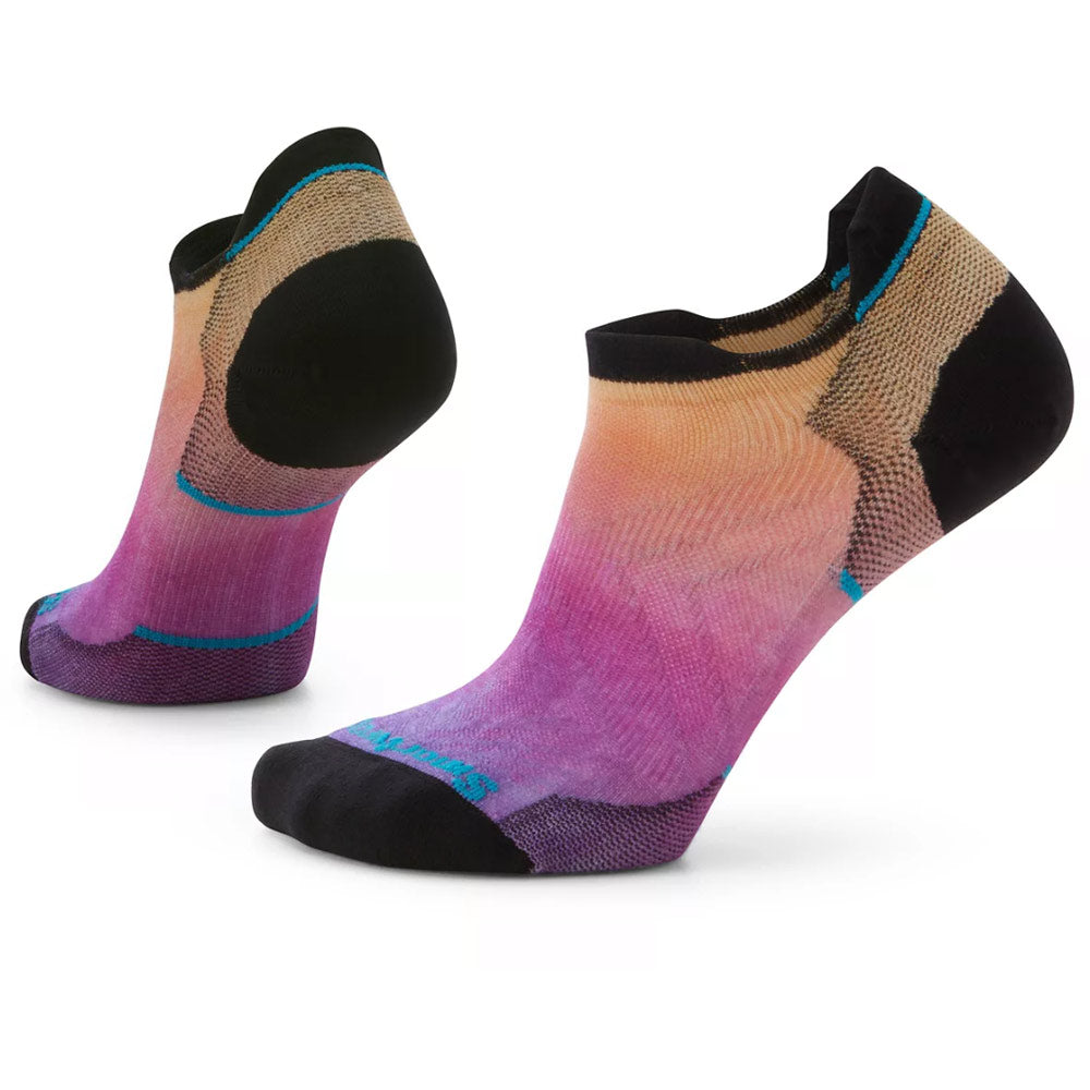 Smartwool Run Zero Cushion Ombre Print Low Ankle Socks Tandoori Orange (Women's) | Mar-Lou Shoes