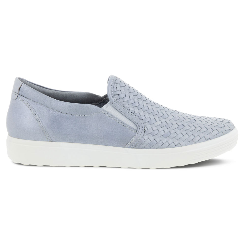 entusiastisk ned formel Ecco Soft 7 Woven Slip-On Silver Grey (Women's) | Mar-Lou Shoes