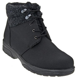 Toe Warmers Trek Waterproof Ankle Boot in Black at Mar-Lou Shoes