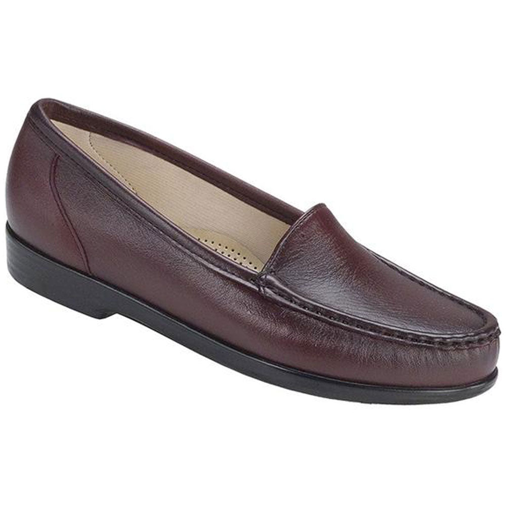 SAS Simplify Loafer in Antique Wine Leather at Mar-Lou Shoes