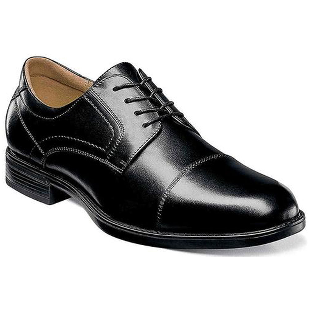 Florsheim Midtown Cap Toe Oxford Black Smooth Leather (Men's)